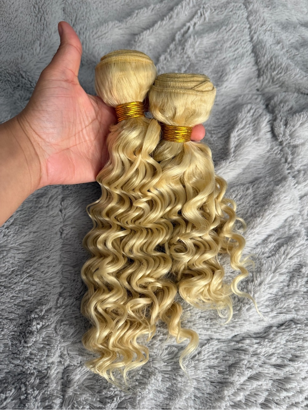 Amazon Blonde Deep Wave Hair Bundles - Honey Blonde